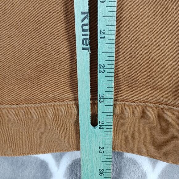 LRG Jacket Mens Medium Brown Tan Denim Hooded Button Up Lifted Research Group - Picture 8 of 11